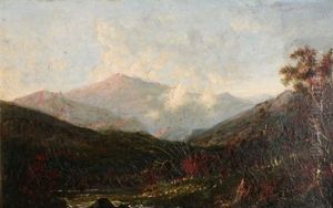 Afternoon Effect On Mt. Washington, View From The Wilson House, Jackson, Nh by George Loring Brown