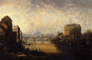 View From The Tiber, Rome by George Loring Brown