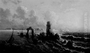 Near Palermo, Clearing Away, View On The Coast Of Sicily