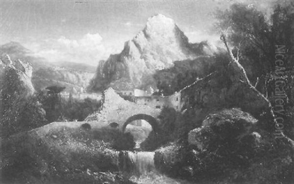 Old Maccaroni Mill In The Gorge At Amalphi - view 1