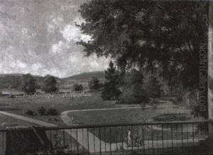 View Of Mystic Pond Grounds, West Medford, Massachusetts