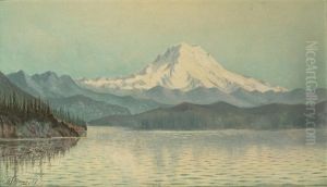 View From Puget Sound, Midsummer Effect, Mount Tacoma, Washington by Grafton Tyler Brown