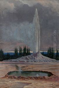 Castle Geyser, Yellowstone National Park by Grafton Tyler Brown