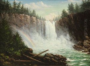 Rainbow And Waterfall by Grafton Tyler Brown