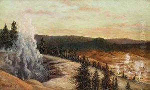 Yellowstone Geysers by Grafton Tyler Brown