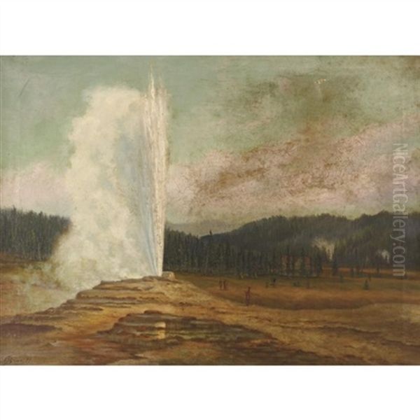 Old Faithful Geyser, Yellowstone National Park - view 1