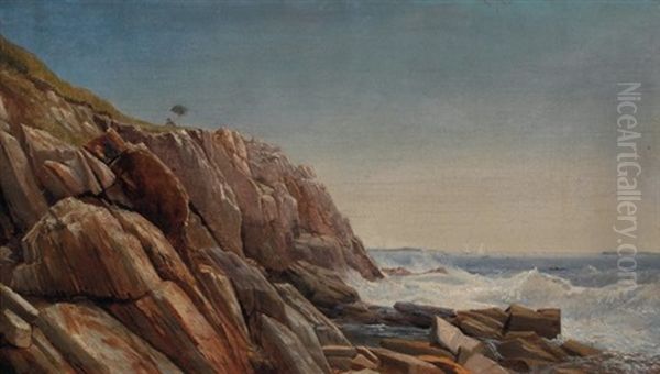 The Artist Overlooking Casco Bay - view 1