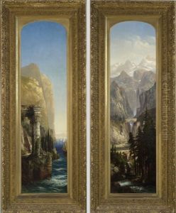Italian View (+ Another; Pair) by Harrison Bird Brown