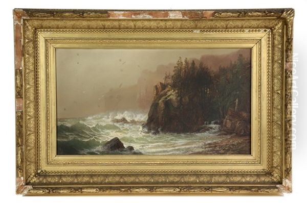 Stormy Waters, Maine Coast Cliffs - view 1