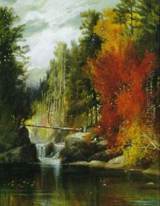 A Foliage Picnic by Harrison Bird Brown