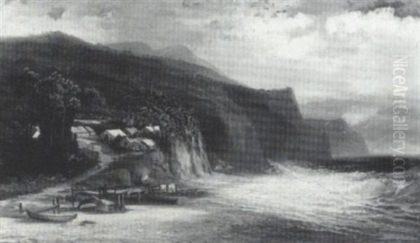 Indians Drying And Smoking Fish, Grand Manan - view 1