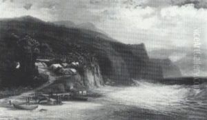 Indians Drying And Smoking Fish, Grand Manan by Harrison Bird Brown