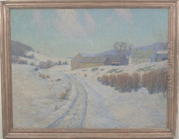 Winter Farm Scene - view 1