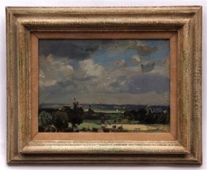 Norfolk Landscape by Sir John Alfred Arnesby Brown