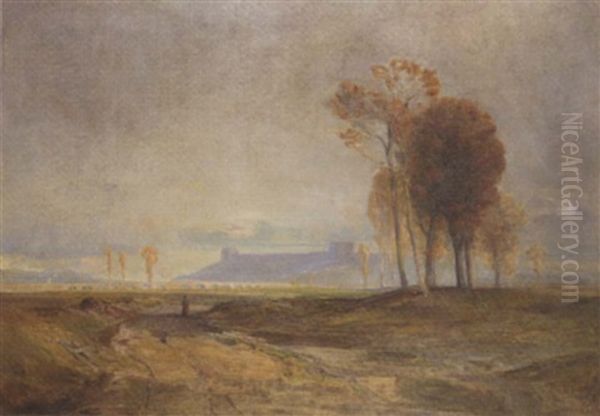 River Landscape With Aquaduct - view 1