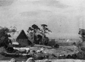 Cattle In A Summer Landscape by Sir John Alfred Arnesby Brown