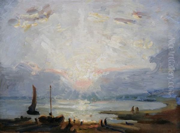Coastal Sunset Scene - view 1
