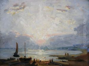 Coastal Sunset Scene by John Appleton Brown
