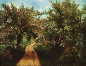 Through The Orchard by John Appleton Brown