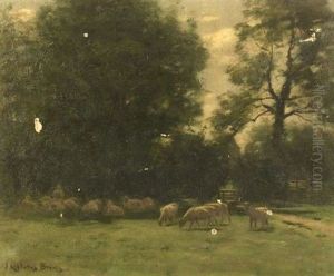 Sheep At Pasture by John Appleton Brown