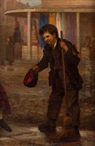 Little Street Sweeper by John George Brown