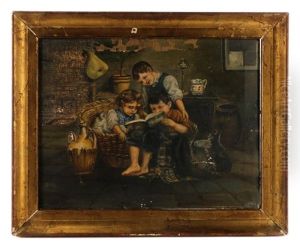 Reading Together by John George Brown