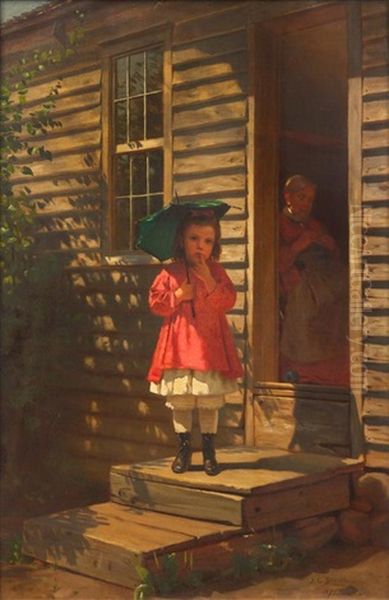 Girl With A Parasol And Grandmother, 1875 - view 1