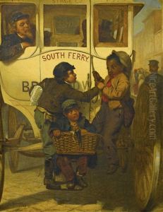 Hitching A Ride by John George Brown