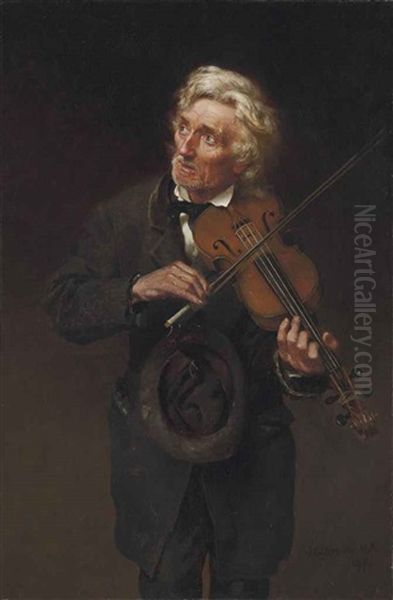An Old Musician (a Merry Air And A Sad Heart) - view 1