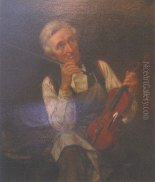 Man With Violin - view 1