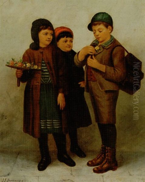 Flower Seller And Shoeshine Boy - view 1