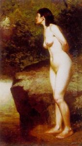 The Artist's Model In A Wooded Setting