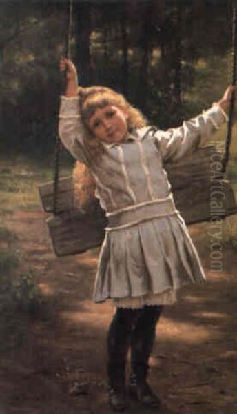 Girl By A Swing - view 1