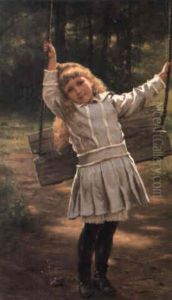 Girl By A Swing
