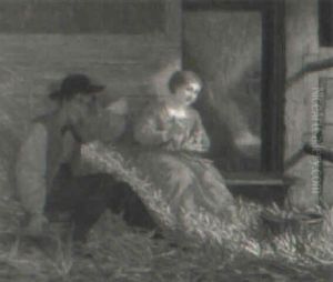 Husking Corn by John George Brown