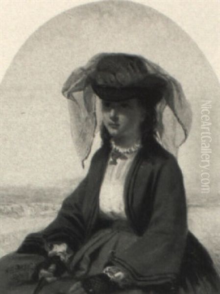 Young Woman By The Seashore - view 1