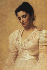 The Brunette by John George Brown