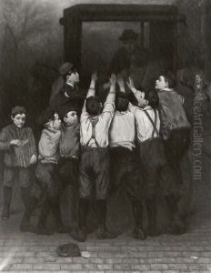 The Rush For Evening Papers by John George Brown