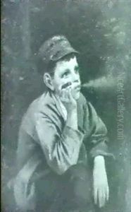 Boys Smoking: A Pair Of Pain- Tings by John George Brown