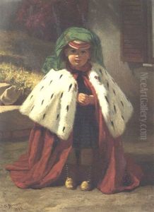 Little Girl With Ermine Coat Little Girl With Ermine Coat