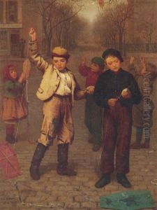 Can't Raise The Wind by John George Brown