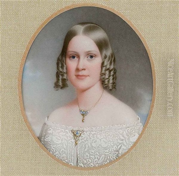 Femme En Buste Aux Cheveux Boucles - view 1