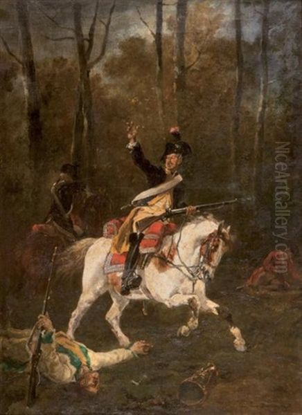 Bataille En Foret, 1873 - view 1