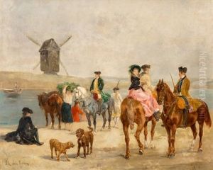 Waiting For The Ferry, 1878-79 by John Lewis Brown