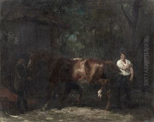 Halte Chez Le Marechal Ferrant by John Lewis Brown