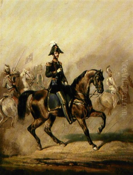 Kong Christian Ix Til Hest. - view 1