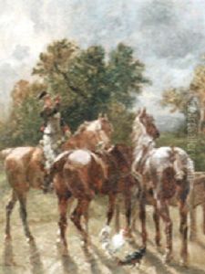 Watering Horses by John Lewis Brown