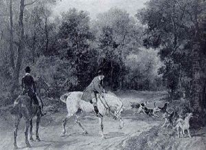 La Chasse A Courre by John Lewis Brown