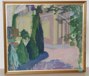 Villa In Parklandschaft by Juliet Brown