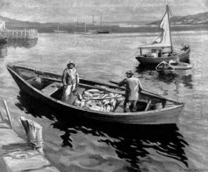 Two Fishermen At The Dock